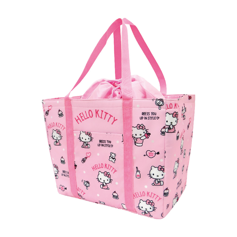 凱蒂貓束口保冷袋-化妝