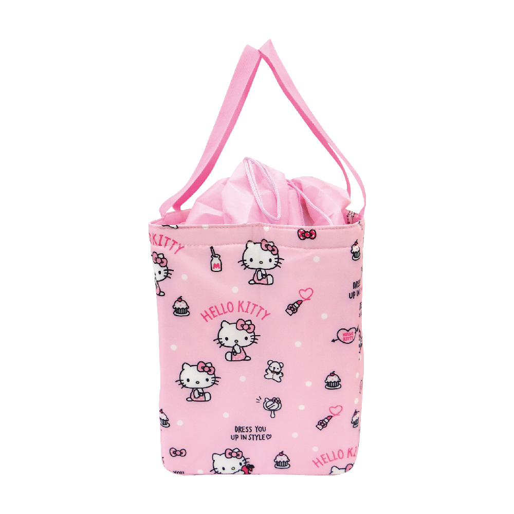 凱蒂貓束口保冷袋-化妝