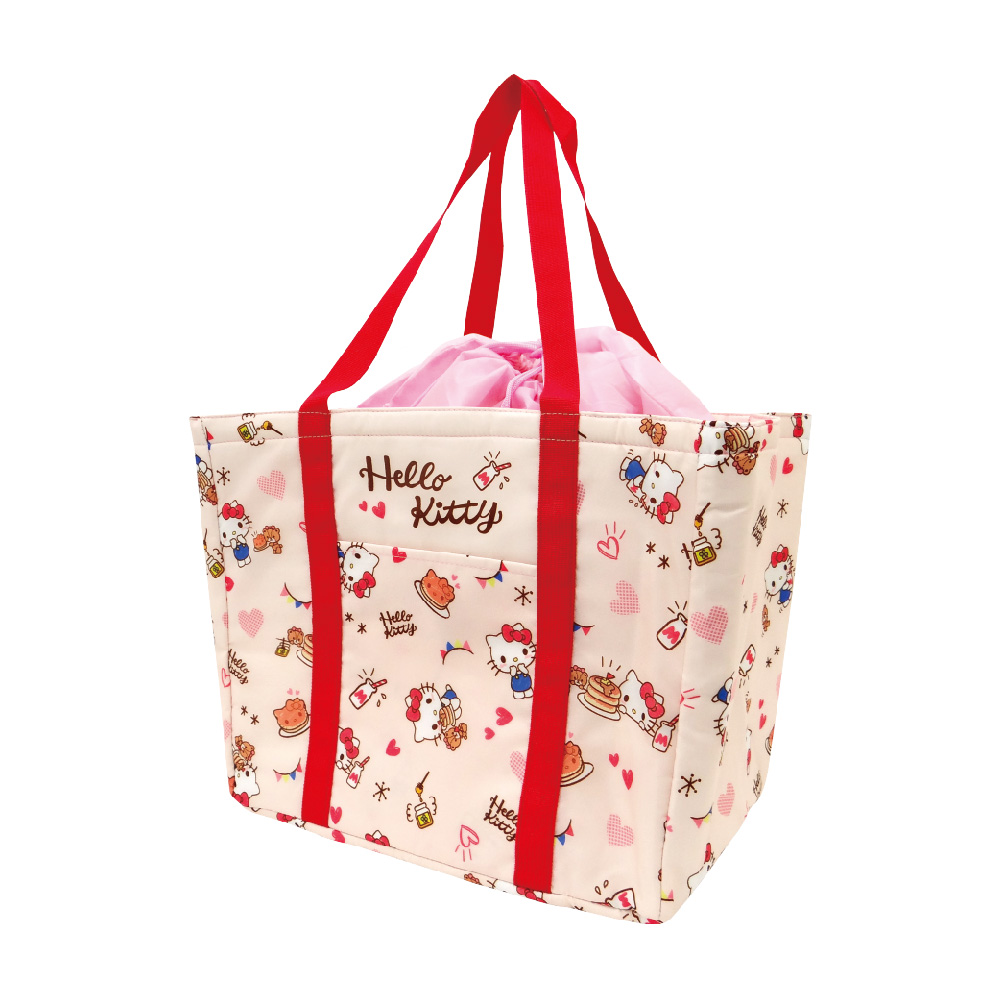 凱蒂貓束口保冷袋-鬆餅