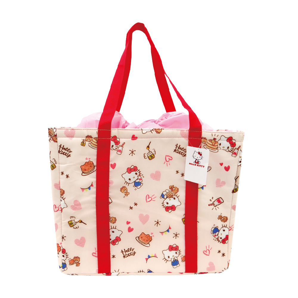 凱蒂貓束口保冷袋-鬆餅