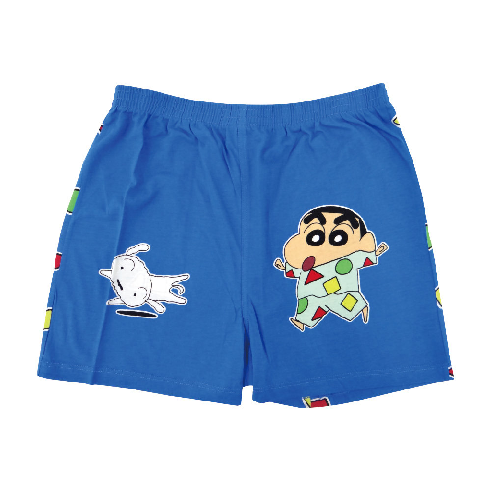 蠟筆小新-睡衣派對平口褲-藍