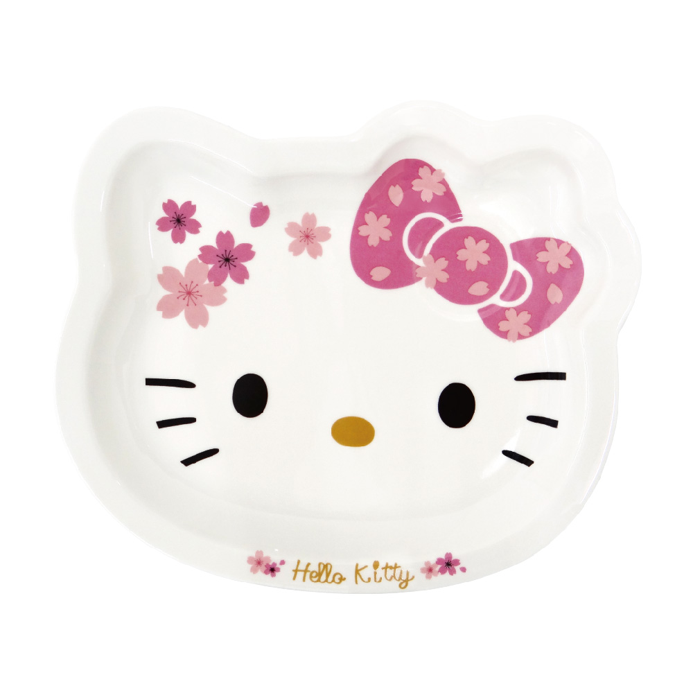 凱蒂貓-櫻花造型陶瓷盤
