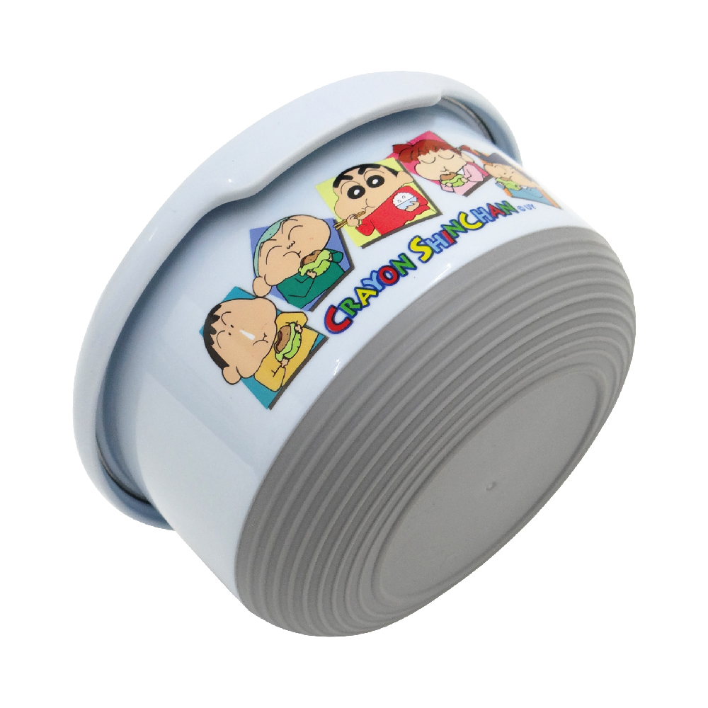 蠟筆小新-不鏽鋼防滑隔熱碗-中-藍