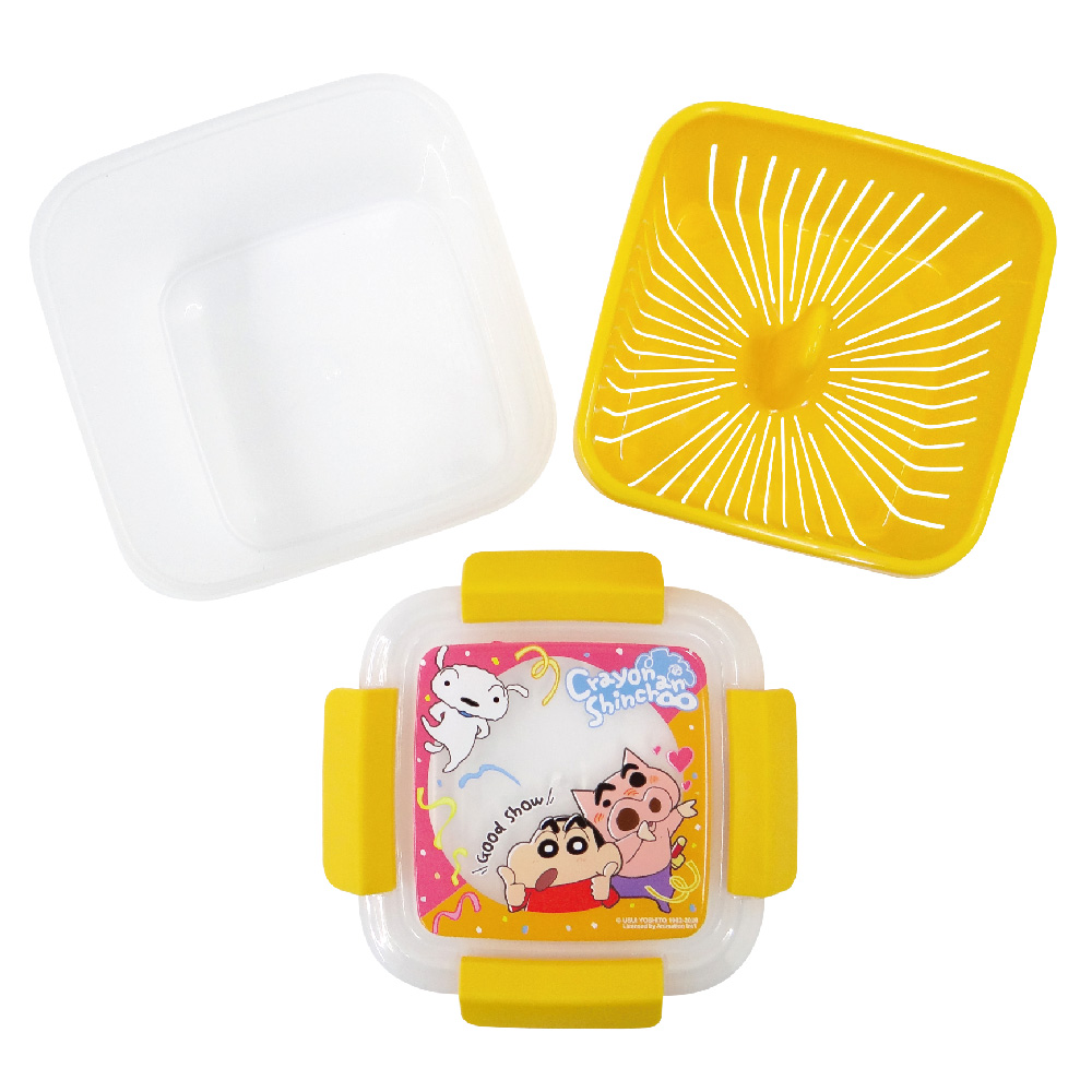 蠟筆小新-瀝水籃保鮮盒-大-橘