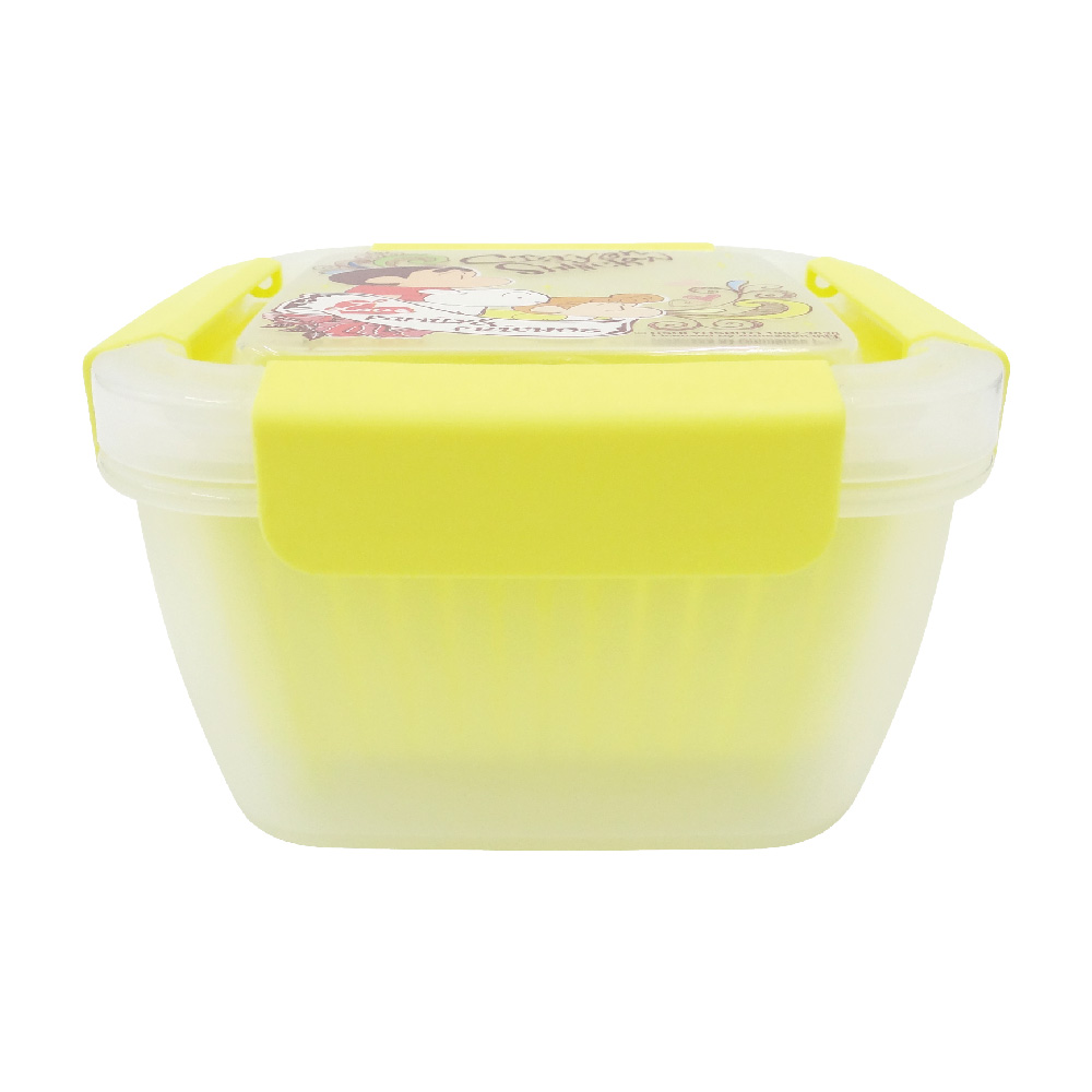 蠟筆小新-瀝水籃保鮮盒-小-黃