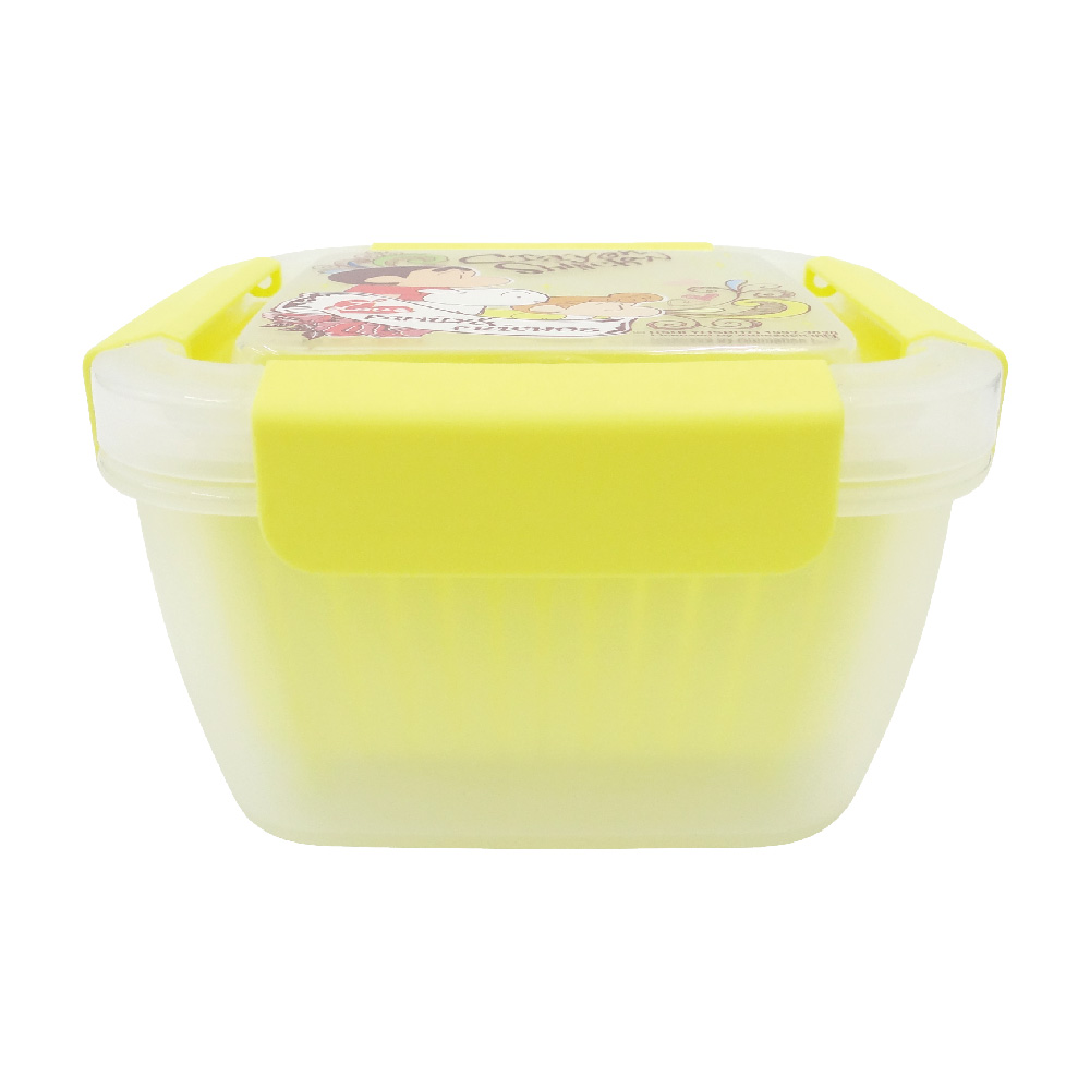蠟筆小新-瀝水籃保鮮盒-小-黃