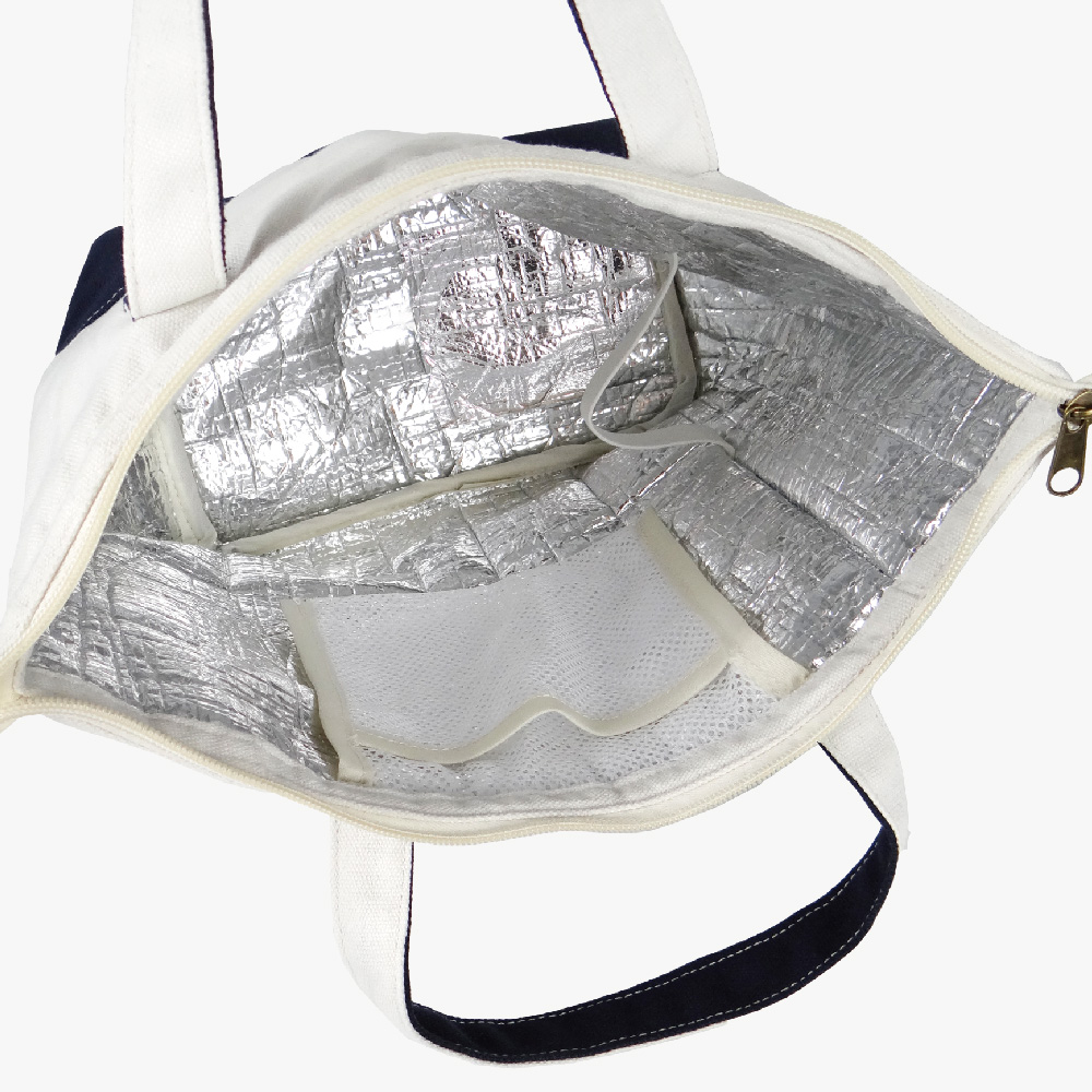 凱蒂貓-帆布保溫保冷袋-藏青