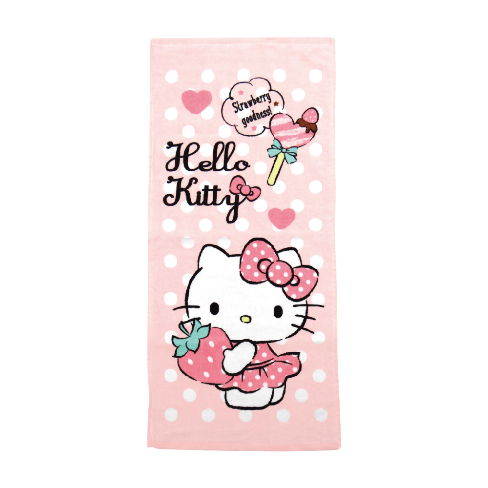 凱蒂貓-毛巾-最愛草莓