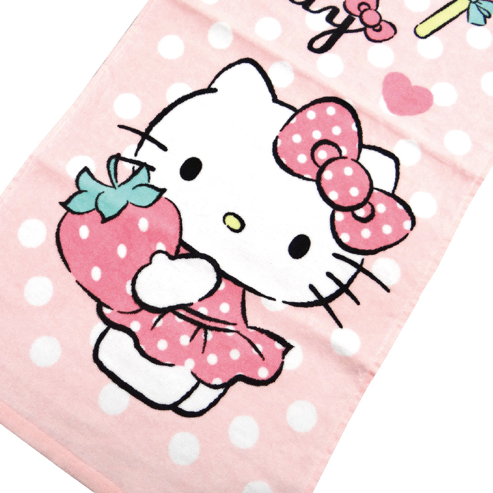 凱蒂貓-毛巾-最愛草莓