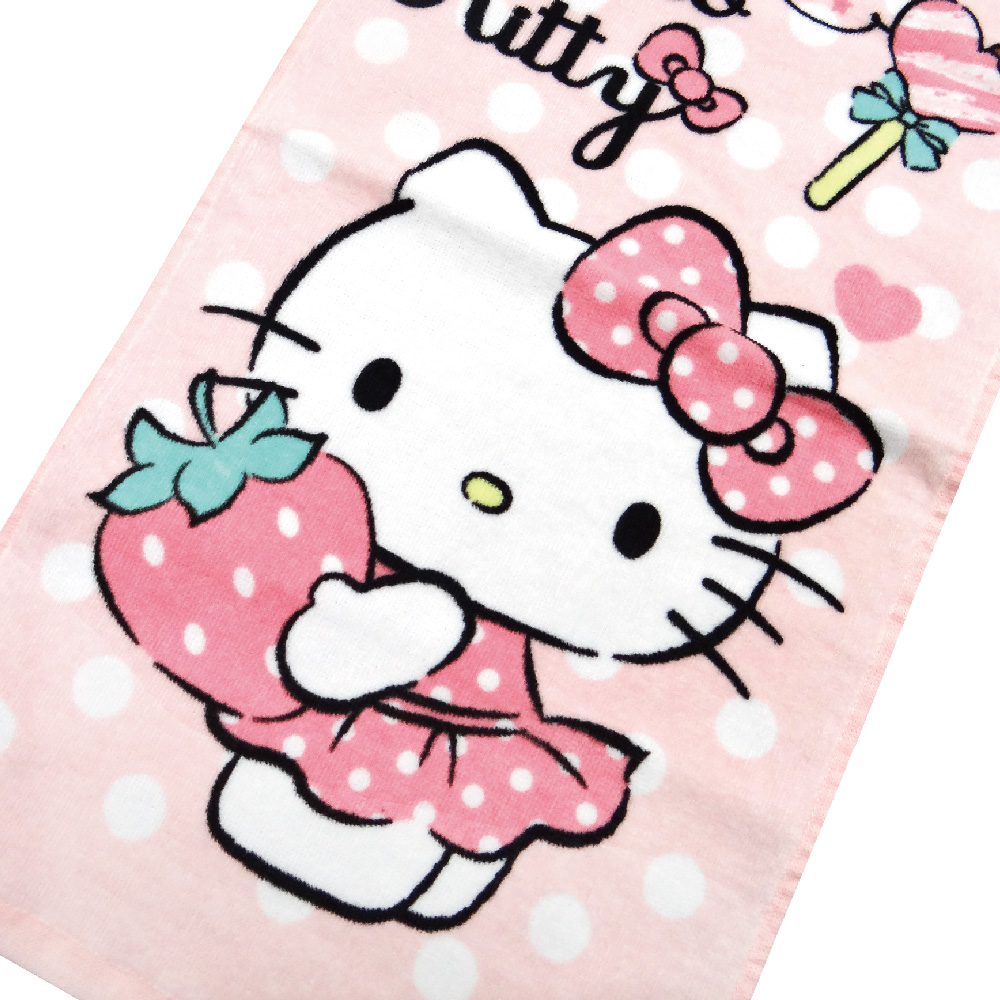 凱蒂貓-童巾-最愛草莓