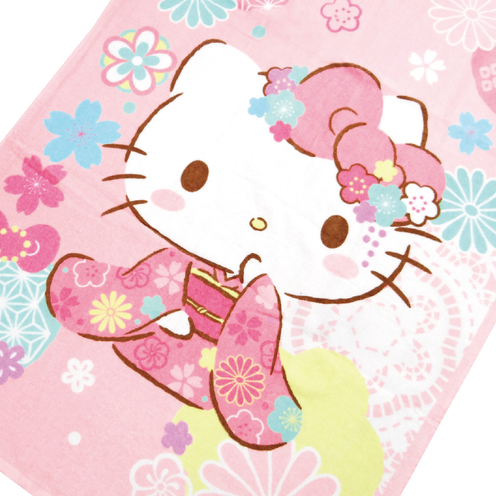 凱蒂貓-浴巾-和風櫻花