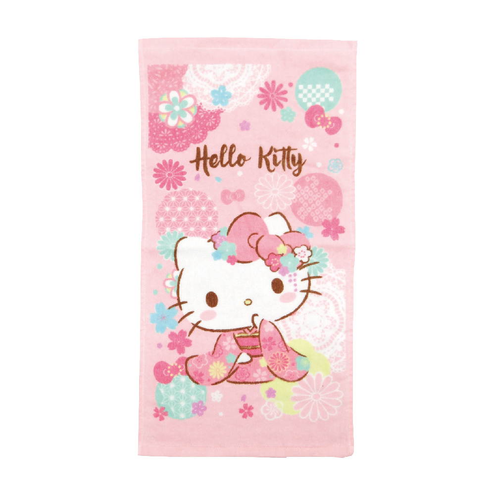 凱蒂貓-童巾-和風櫻花
