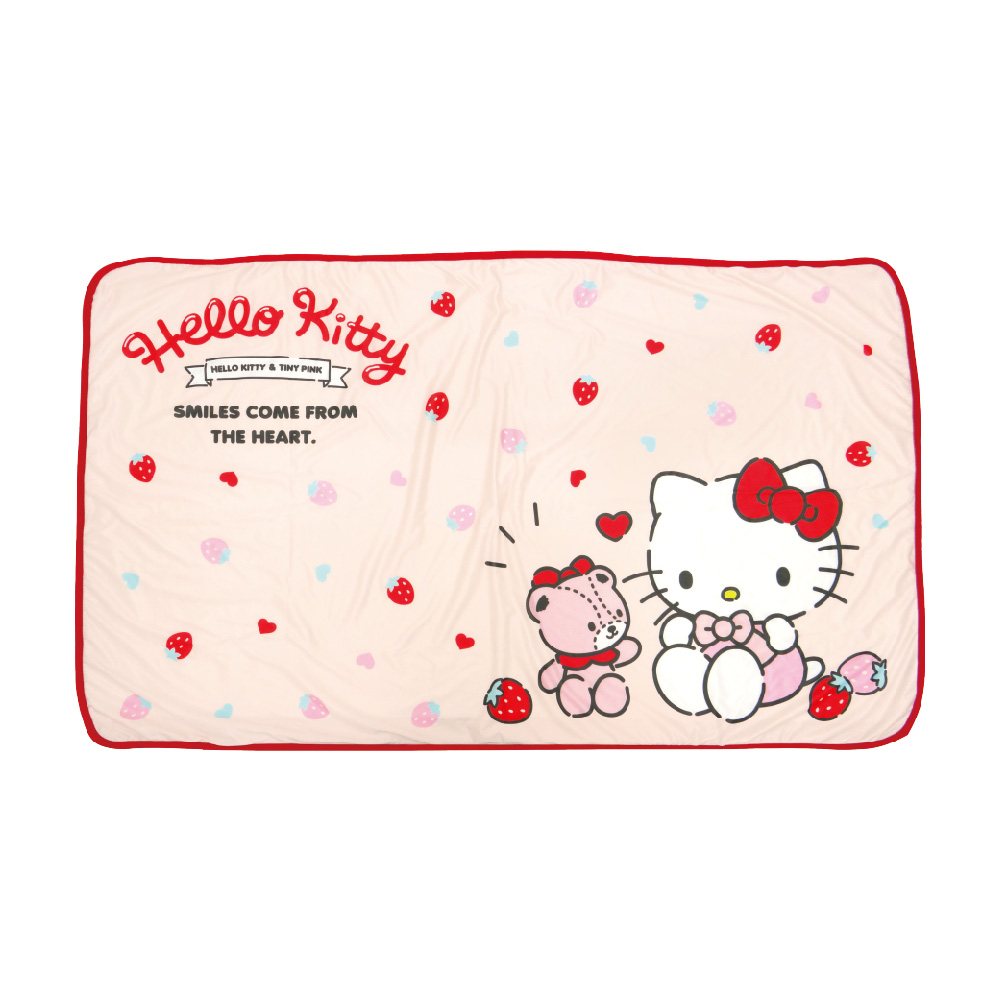 凱蒂貓-涼感浴巾-草莓