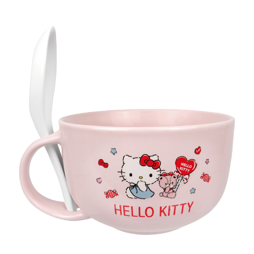 凱蒂貓-湯杯附湯匙-糖果