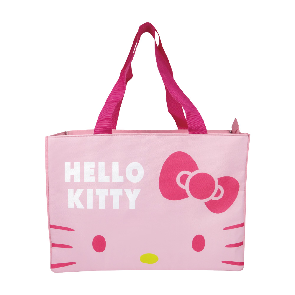 凱蒂貓-超大保冷暖肩背袋-粉