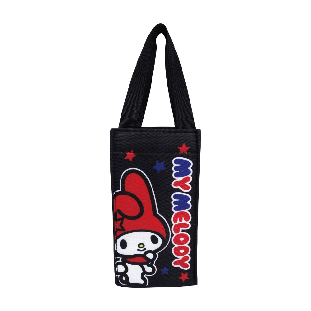 美樂蒂-保冷暖飲料提袋-星星黑底