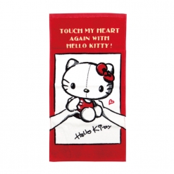 凱蒂貓Touch-紅 童巾