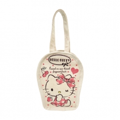 凱蒂貓 帆布飲料袋-櫻桃