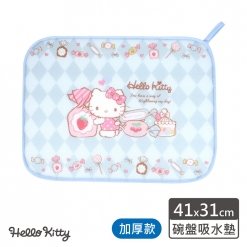 Hello Kitty 碗盤吸水墊(加厚款)-糖果