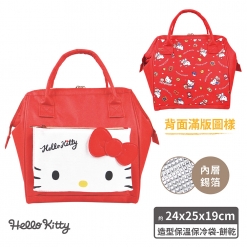 Hello Kitty 造型保溫保冷袋-餅乾(紅)