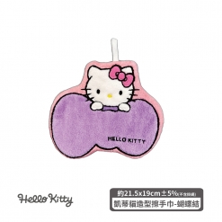 Hello Kitty造型擦手巾-蝴蝶結