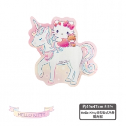 Hello Kitty 造型軟式地墊-獨角獸